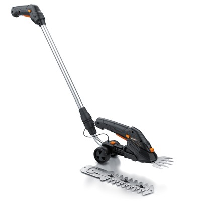 Garten Grasschere Akku 7,2V 2000mA/h Strauchschere inkl. Teleskopstiel 90-130 cm