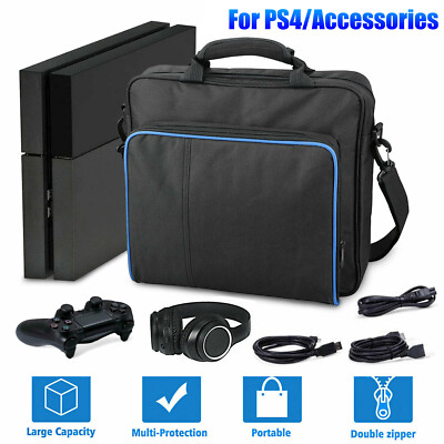 Travel Storage Carrying Case Shoulder Bag Game Accessories Pouch for PS4 / Slim