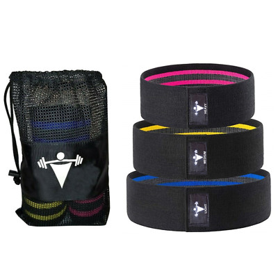 Heavy Duty Resistance Bands Set 3 Loop for Gym Exercise Pull up Fitness Workout