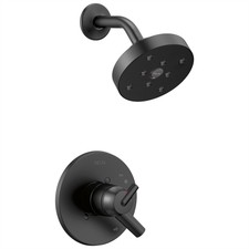 Delta Trinsic Matte Black Dual Control Shower only Faucet ...