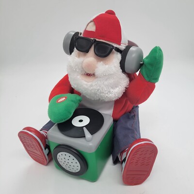 Rapping Animated Christmas Santa Dj Scratch & Groove Musical 2007 Jingle Bells