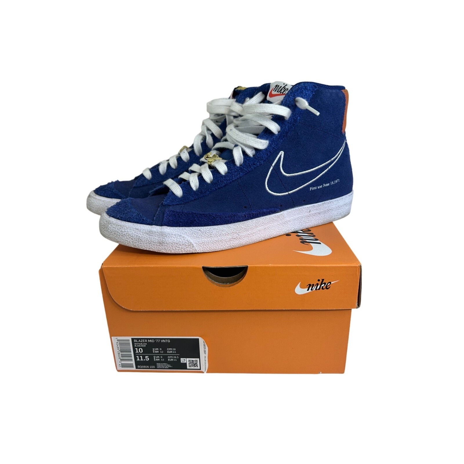 jordan 1 mid blazer blue