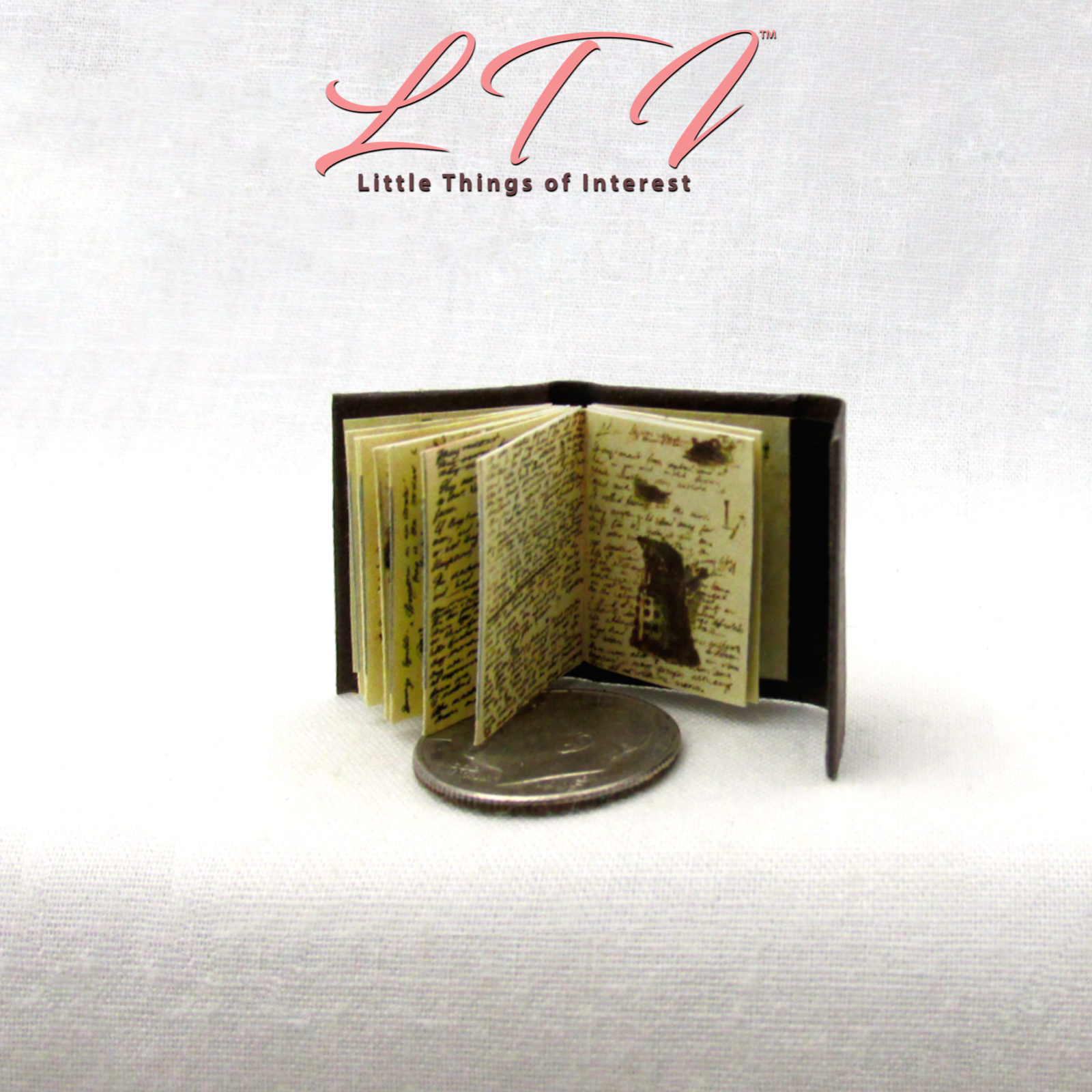 JOURNAL OF IMPOSSIBLE THINGS 1:12 Scale Miniature Readable Illustrated Book