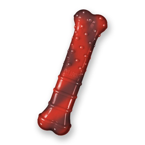 Nylabone Textured Bone Power Chew Toy for Dogs, Durable & X-Small, Brown