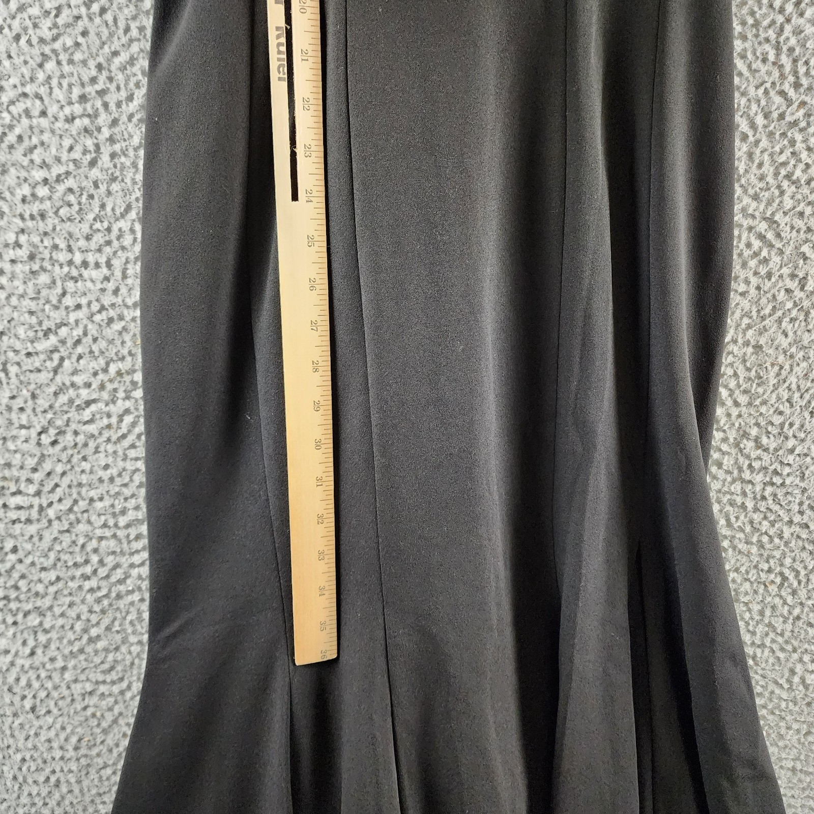 AQUA Embellished Neck Cutout Scuba Gown Women's 12 Black Scoop Neck Back Zip - Picture 10 of 14