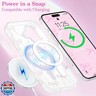 UEEBAI Magnetic for iPhone 16 Case, Bow Case Compatible with MagSafe, Wireless Slim Clear Ribbon Aesthetic Phone Cover Anti-Yellowing Shockproof Protective Cover for Women Girl - Pink