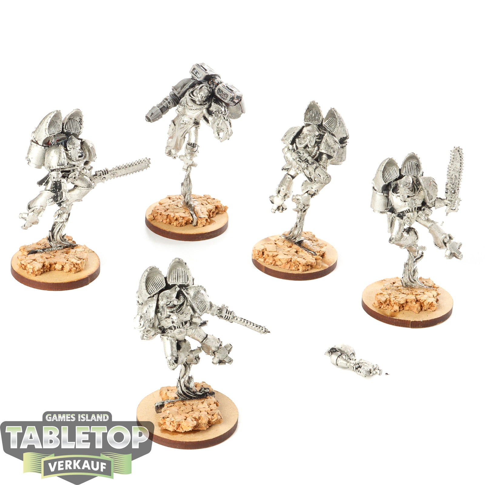 Chaos Space Marines - 5x Raptors klassisch - teilweise bemalt