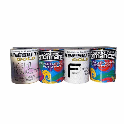 4 Rolls Kinesio Tex Tape  2   X 36  Long, Travel Size Great For Gym Bag! NEW