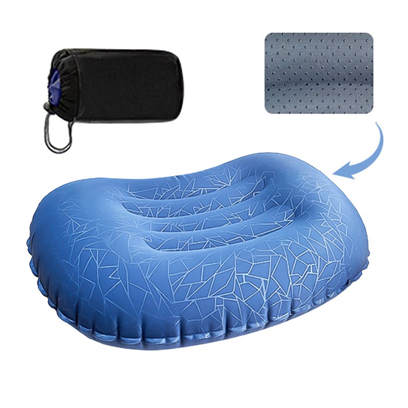Sponge Pillow Shredded Memory Foam Firm NoPressure Support Soft Camping Portable