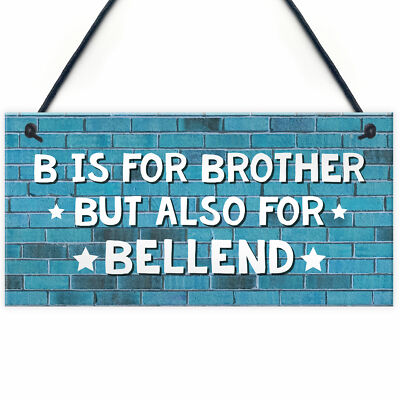 Funny Brother Christmas Gifts Plaques Novelty Gift Idea For Brother From Sister