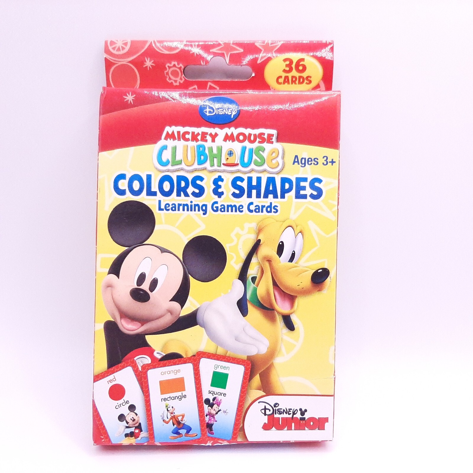36 Mickey Mouse Colors & Shapes Flash Learning Game Cards