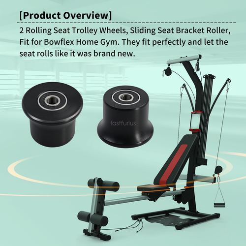 Fits Bowflex Rolling seat trolley wheels Blaze Classic,Elite,Motivator 2,PR1000