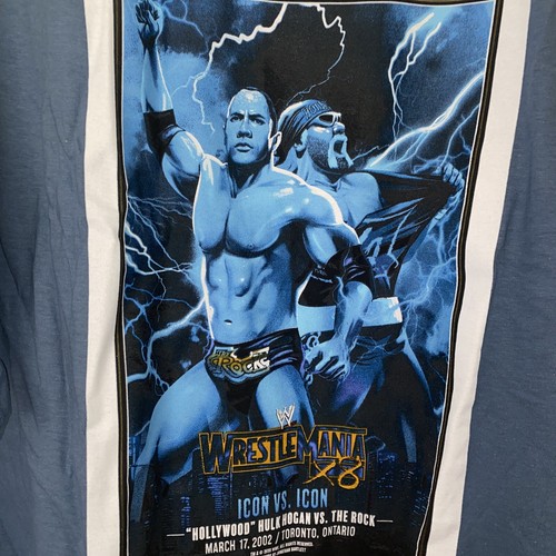 WWE DVD-BOX〈期間限定生産4枚組+TシャツHogan vs Rock〉 New WWE Wrestle Mania ￼X8 Rock Vs Hulk Hogan Blue Vintage