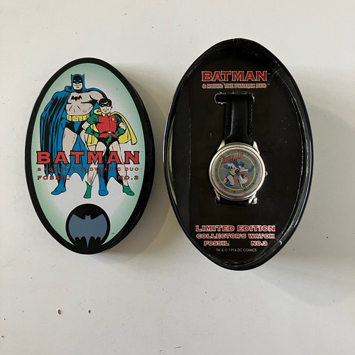 バットマン BATMAN FOSSIL NO.3 LIMITED EDITION Limited Edition Batman No. 3 Fossil Watch - W/ Certificate