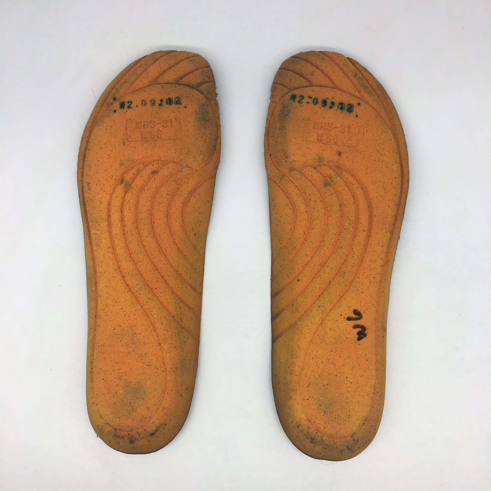 Black Orange Insert Footbed Women Size 
