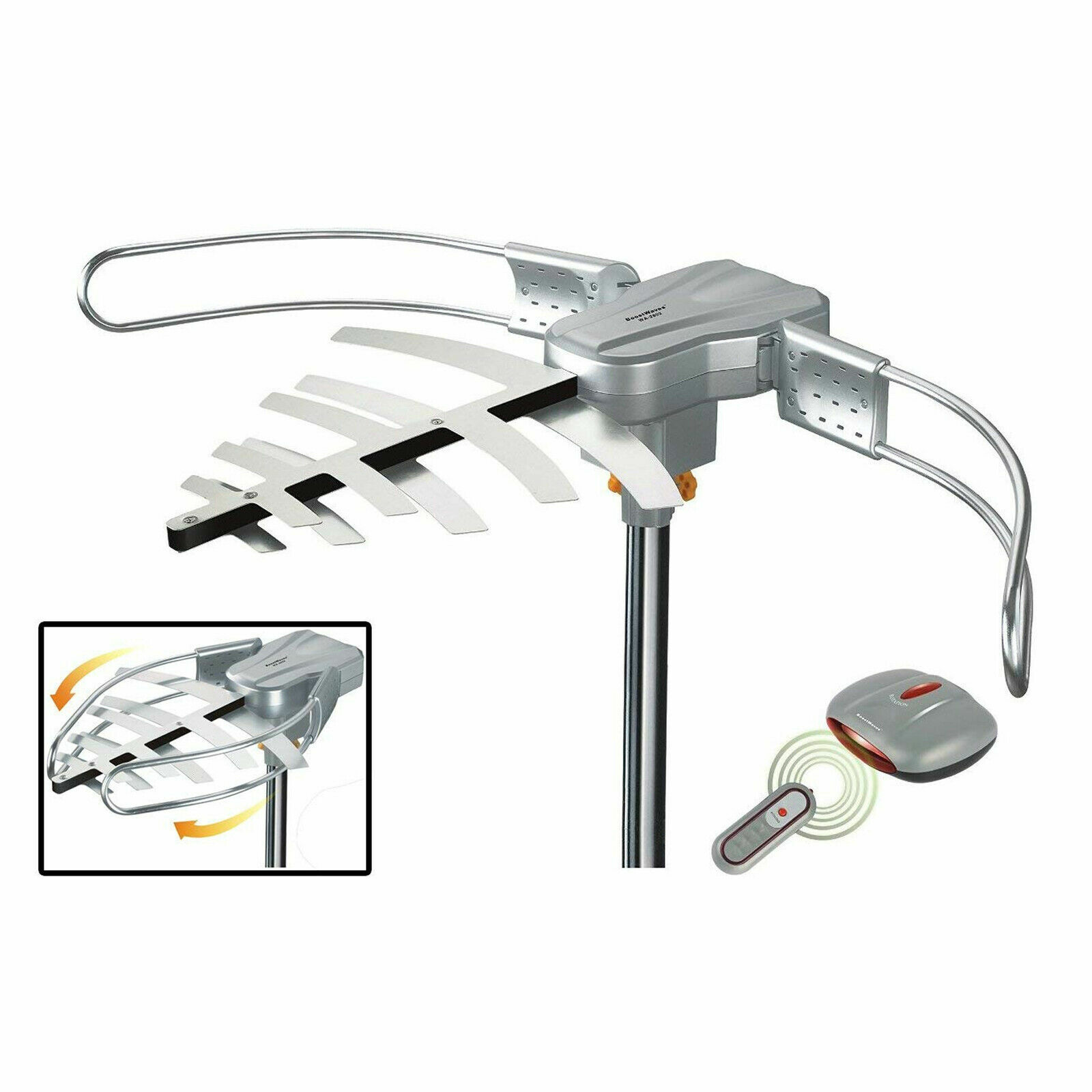 Antenna Digitale Terrestre TV HDTV Esterno Amplificata DvB-T linq wa-2802