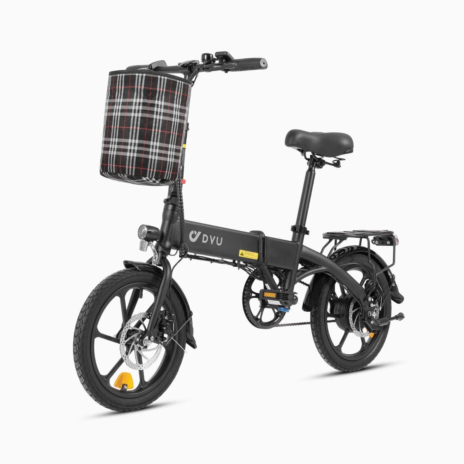 DYU 16" Folding Electric Bike for Adults Teens,15.5MPH 350W 36V/7.8AH, Commuter
