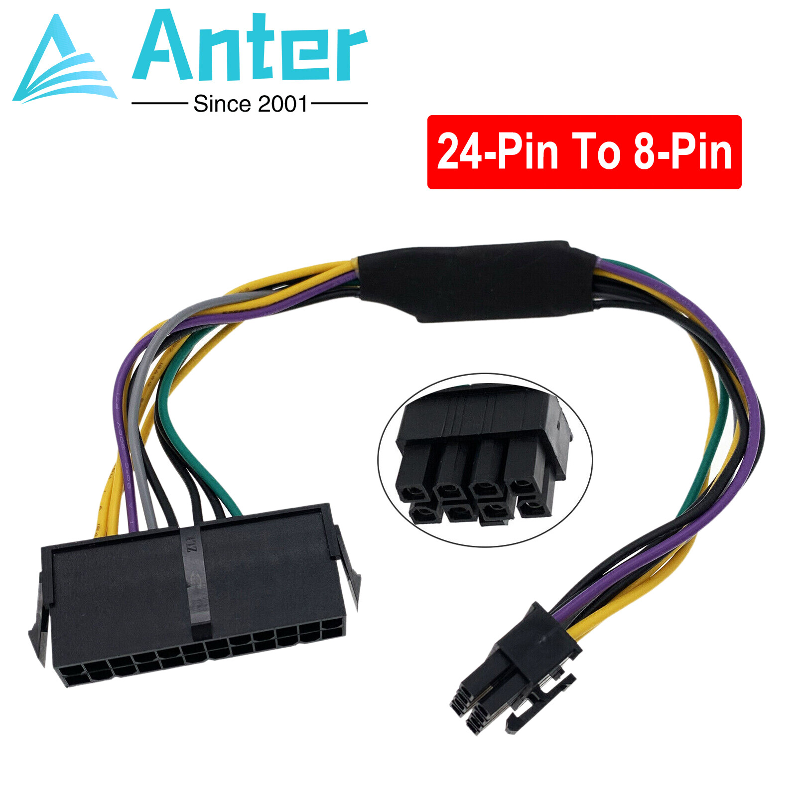 24-Pin to 8-Pin ATX Power Adapter Cable for Dell Optiplex 3040/3046/5040/7060