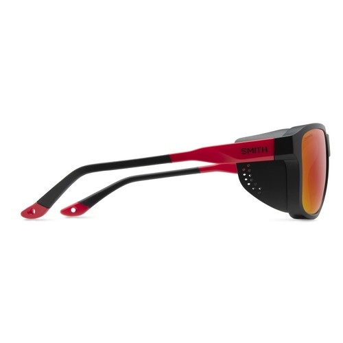Pre-owned Smith Embark Sport & Performance Sunglasses - Tnf Matte Black/horizon Red Frame
