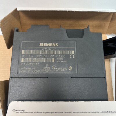 Instant Access to Siemens 6ES7 332-5HD01-0AB0 Brand New Stock Quality Guaranteed