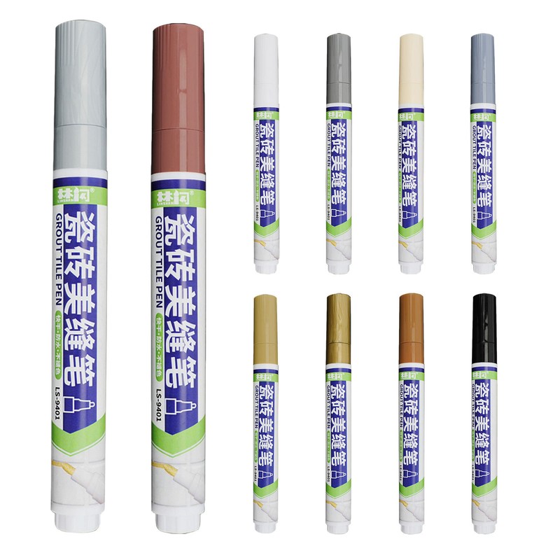 Grout Paint Pen Waterproof Tile Pen for Grout Repair Quick Dry Cleaner Agents