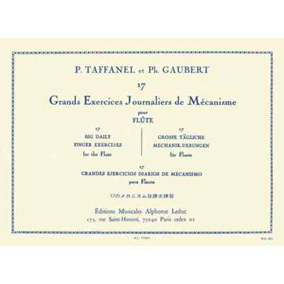 17 Grands Exercises Journaliers De Mecanisme Pour Flute / 17 Big Daily Finger