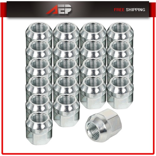 Mustang Black Acorn Lug Nut Kit; 1/2-Inch x 20; Set of 20 (79-14 Mustang) - Free Shipping