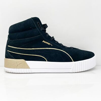

Puma Womens Carina Mid 384384-01 Черная повседневная обувь Кроссовки Размер 8.5, Черный, Carina Mid