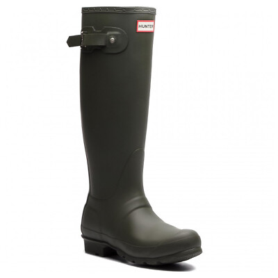 Hunter Mens Boots Original Tall Casual Buckle Wellington Rubber