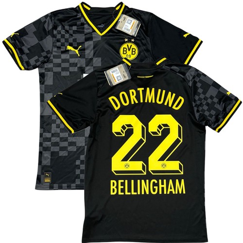 【ドルトムント】2022-2023 2nd away ユニフォーム(PUMA) 2022/23 Dortmund Away Jersey #22 Bellingham Small Puma