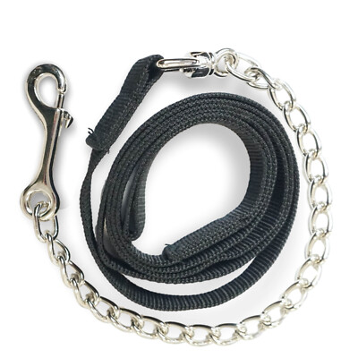 Führkette Führleine Pferde, Eisenkette & Handgriff - 2,10m blau rot grün schwarz