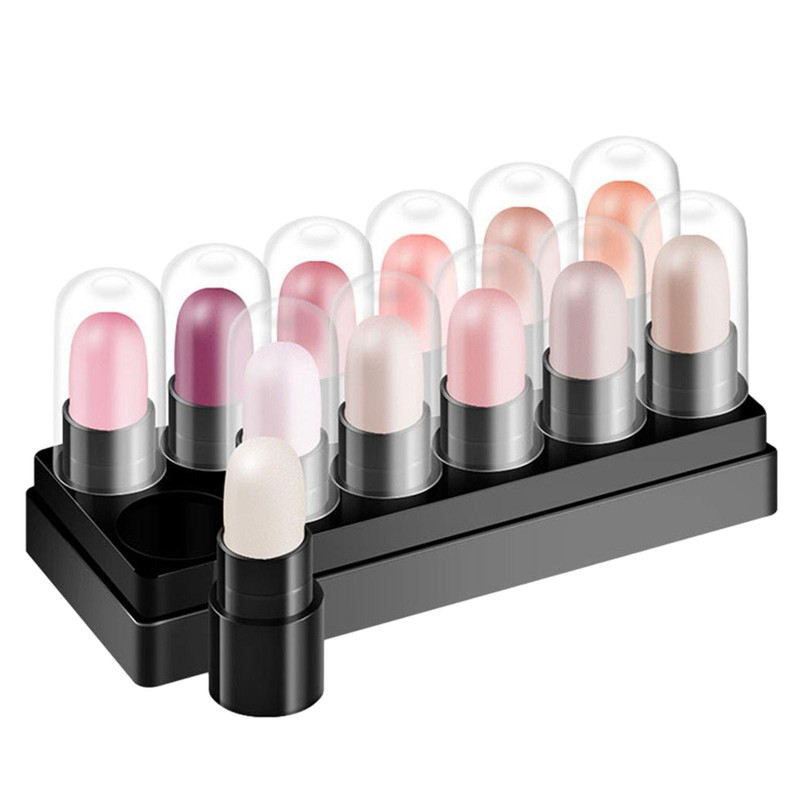 12pcs Waterproof Glitter Cream Eye Shadow Stick Set Makeup Eyeshadow Pencil