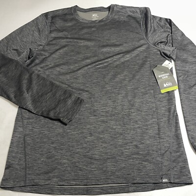 REI Co-op Long Sleeve Midweight Crew Asphalt Shirt Mens XL Tall NWT