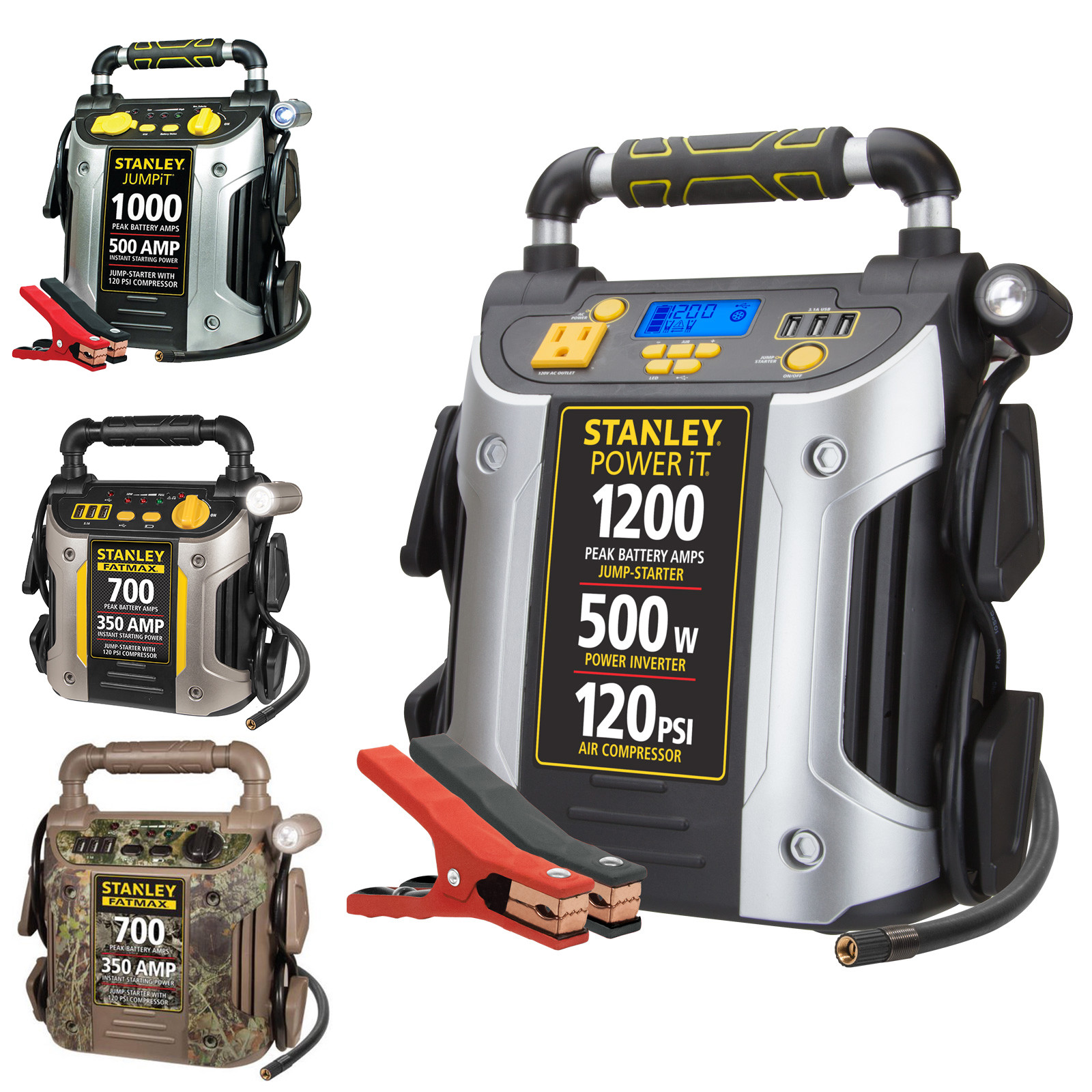 Battery Jump Starter Air Compressor Peak Portable Car
