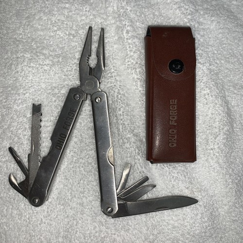 Multi Tool Ohio Forge Stainless Steel with Leather Man style Case
