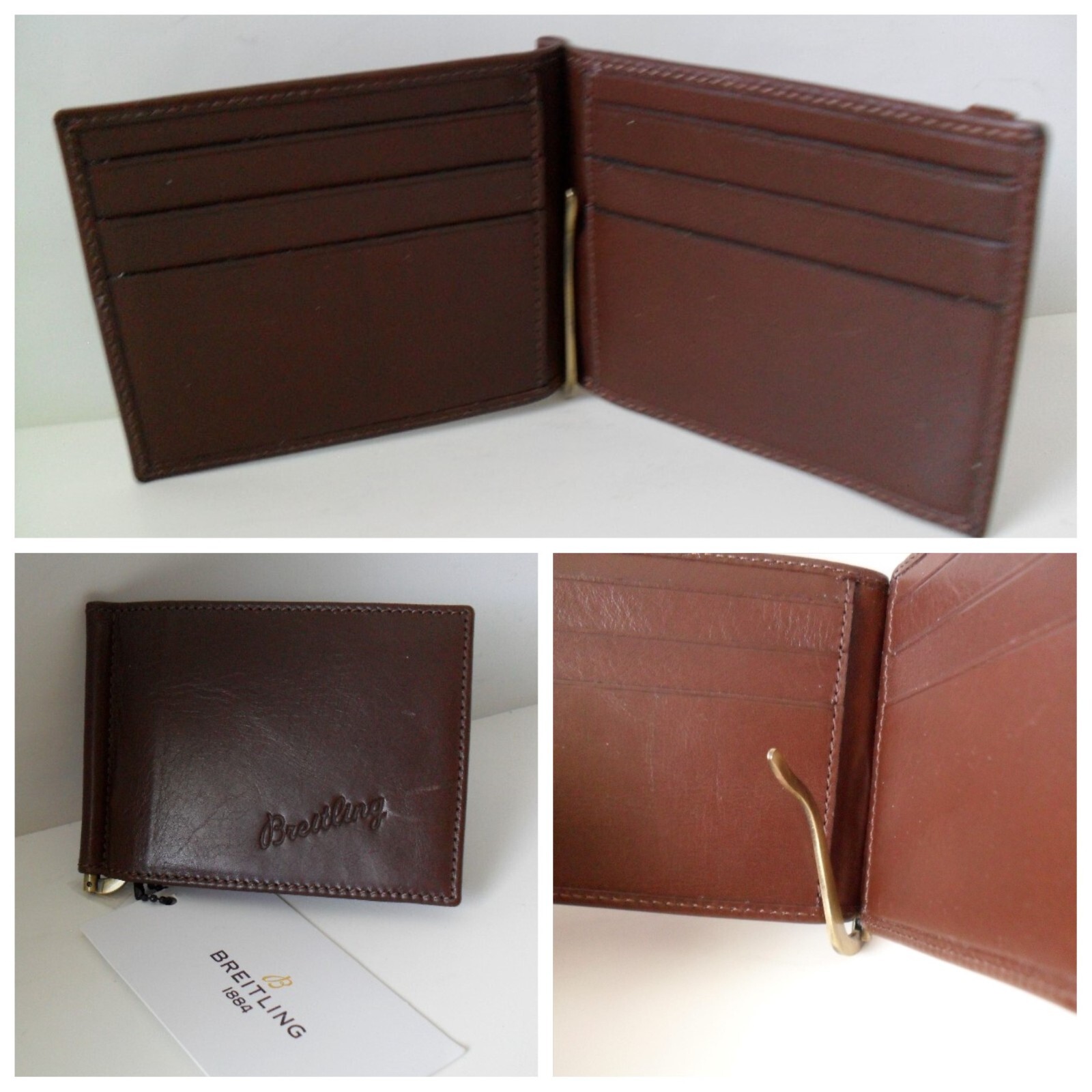 Breitling マネークリップ　ウォレット Breitling Watch Card Wallet With Money Clip - 8 Card Sleeves