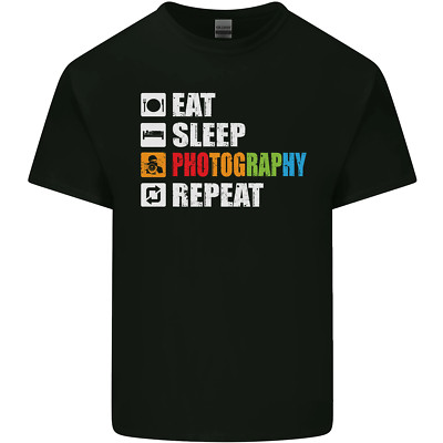 Fotografía Eat Sleep Photographer Funny Hombres Camiseta Tee Top