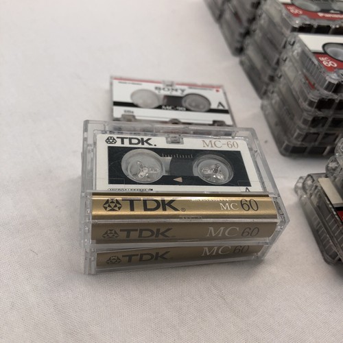 MC-60 Minute Microcassette Tapes Lot 24 Panasonic+3 TDK Sony