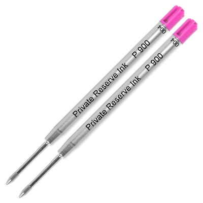 2 X - Private Reserve Ink P900 M Parker Style Ballpoint Refill, Schmidt, Magenta