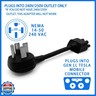 Premium Adapter for Tesla Gen 2 Mobile Charger | Connect to 240V Outlet | 32 Amp Charging | 10 Inch Length (NEMA 14-50)