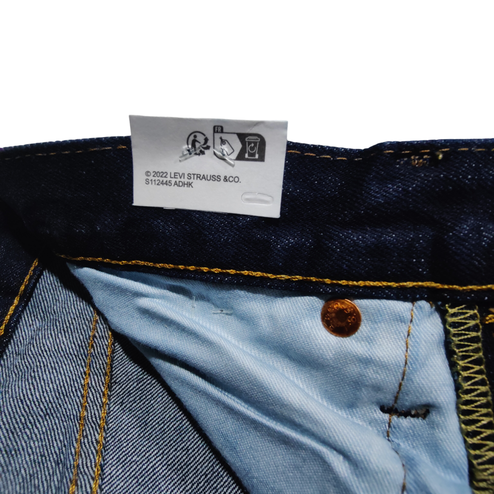 Levis 501 Original Fit Jeans Rinse Dark Blue Wash New With Tags