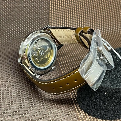 Pre-owned Seiko Presage Srpe45j1 Cocktail Mojito Green Automatic Brown Leather Men's Watch