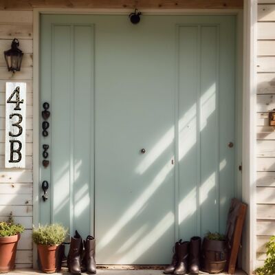 5-Inch House Numbers & Letters -Cast Iron Anti-Rust Mailbox Numbers-Address N...