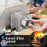 Uniflasy Gas Burner for Ooni Pizza Oven Accessories, for Ooni Karu 12 Gas Burner Attachment, Replace for 12G Adapter, for Fyra 12 with Propane Conversion Kit, fits Bighorn Outdoors Pizza Oven 12