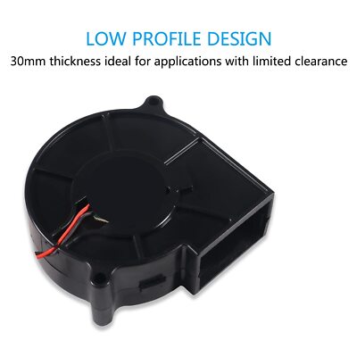 2pcs 7530 Fan 75x30mm Dc 5v 75mm X 30mm Brushless Cooling Fan Replacement Blower