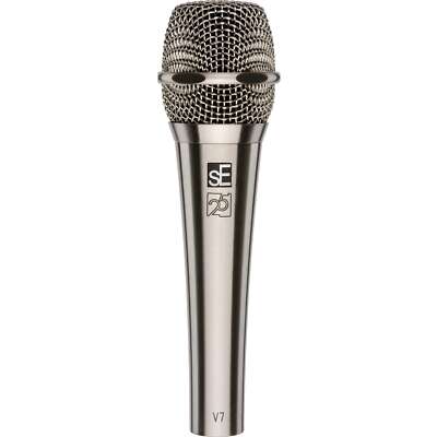 sE Electronics V7 25th Anniversary Supercardioid Dynamic Microphone, Nickel