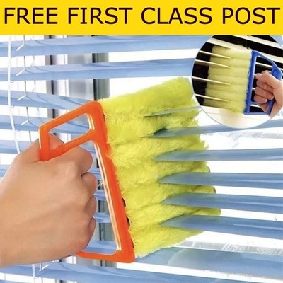 Venetian Blinds Cleaner Brush Easy Cleaning Tool Washable Microfibre Duster UK