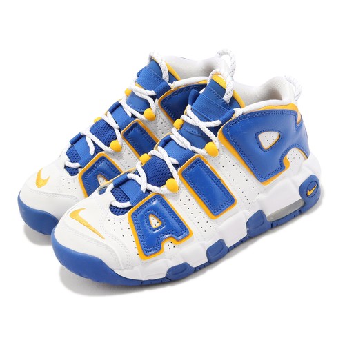 

Nike Air More Uptempo GS Golden State Warriors Blue White Kids Casual DZ2759-141, Белый, Air More Uptempo Gs