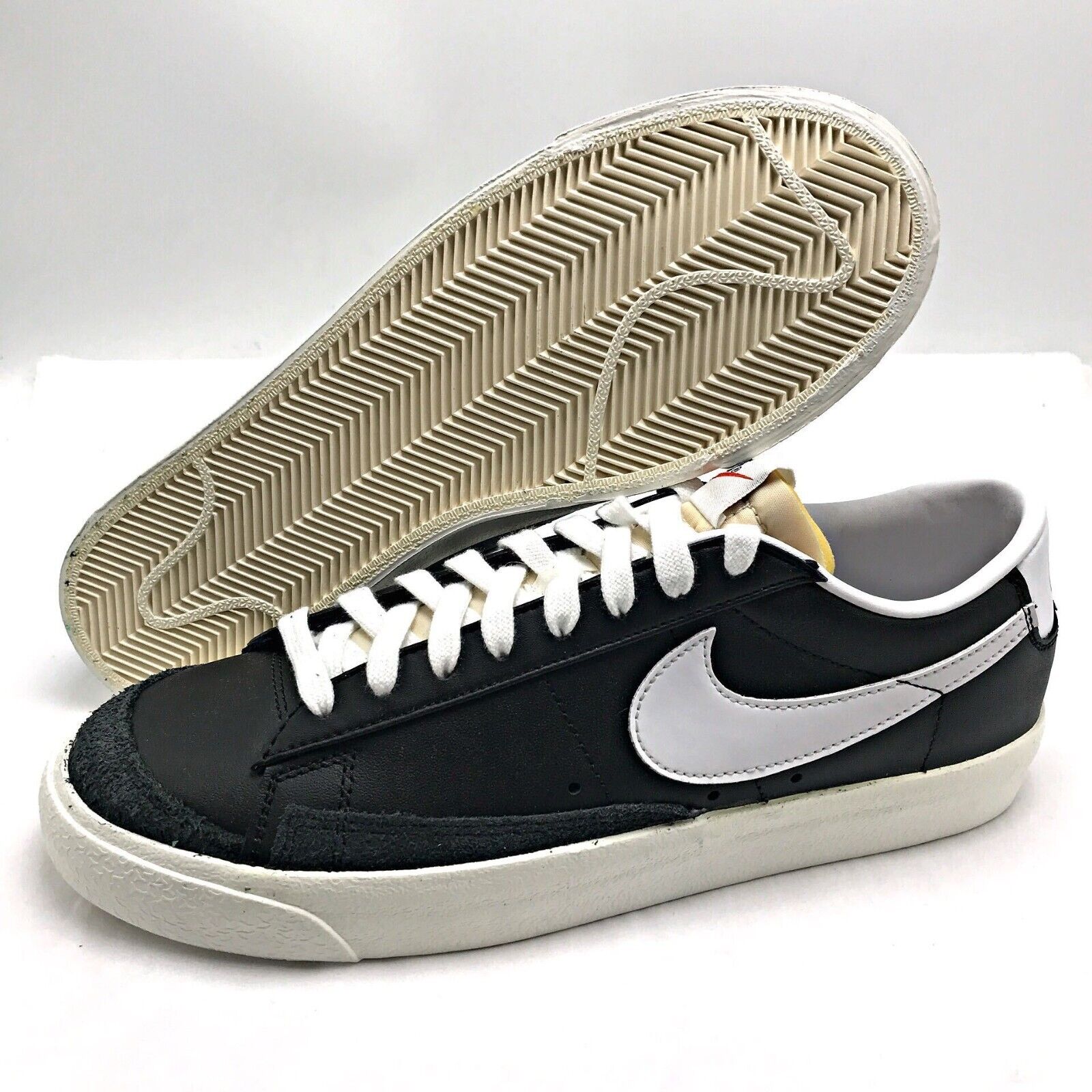 Nike Blazer Low 77 Vintage Black White Men's Shoes DA6364 Nike Blazer Low 77 Vintage Black White Men's Shoes DA6364