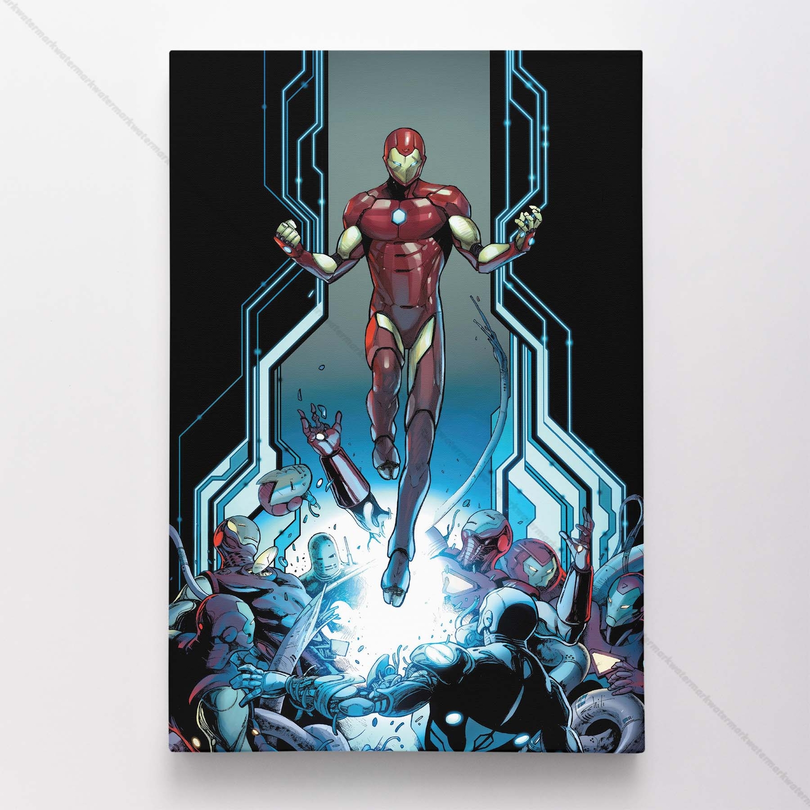 Iron Man Poster Canvas Tony Stark Avengers Comic Book Cover Art Print #58668